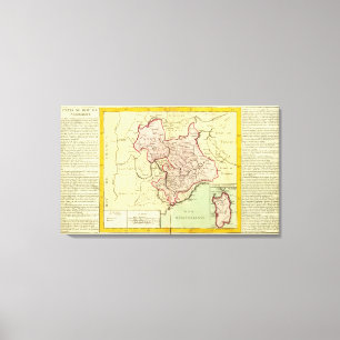 Sardinien, Frankreich, Italien Leinwanddruck