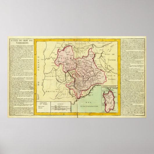 Sardinien, Frankreich, Italien Poster (Vorne)