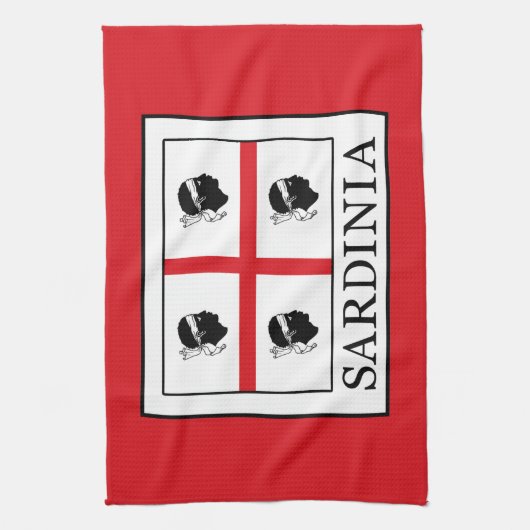 Sardinien Geschirrtuch (Vertikal)