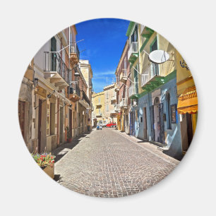 Sardinien - Hauptstraße in Carloforte Magnet