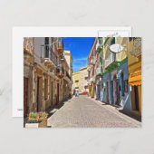 Sardinien - Hauptstraße in Carloforte Postkarte (Vorne/Hinten)