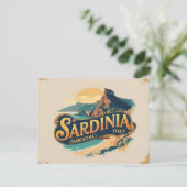 Sardinien Island Escape Postkarte (Stehend Vorderseite)