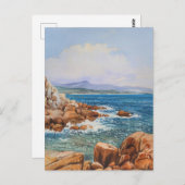 Sardinien Italien Aquarellmalerei Postkarte (Vorne/Hinten)
