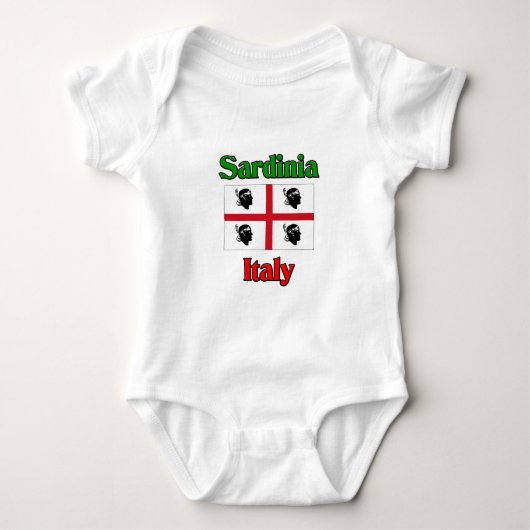 Sardinien Italien Baby Strampler (Vorderseite)