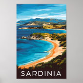 Sardinien Italien Berühmter Reiseort Poster (Vorne)