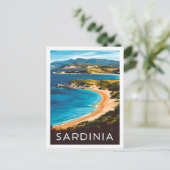 Sardinien Italien Berühmter Reiseort Postkarte (Stehend Vorderseite)