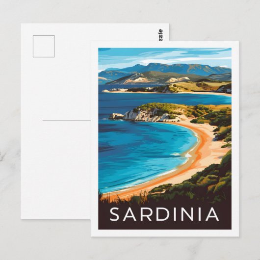 Sardinien Italien Berühmter Reiseort Postkarte (Vorne/Hinten)