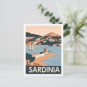 Sardinien Italien Berühmter Reiseort Postkarte (Stehend Vorderseite)