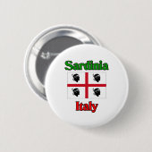 Sardinien Italien Button (Vorne & Hinten)