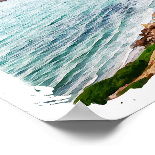 Sardinien Italien Insel Reisen Poster (Ecke)