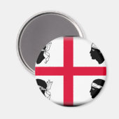 Sardinien-Italien Magnet (Vorderseite/Rückseite)