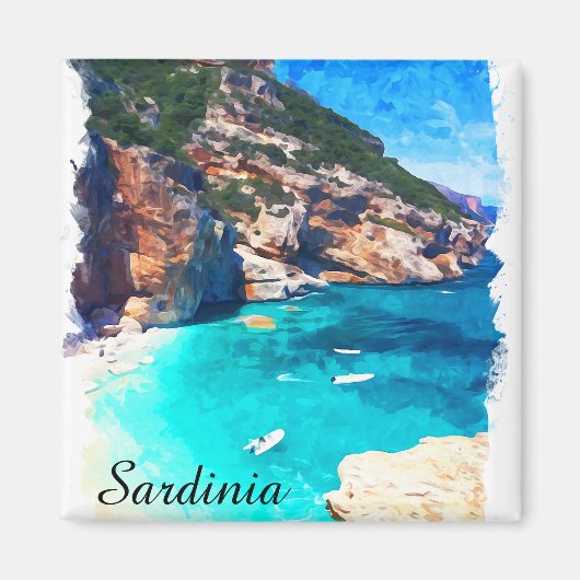 Sardinien Italien Mittelmeer Landschaft Magnet (Vorne)