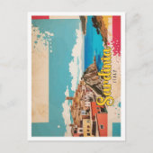 Sardinien Italien Pop Kunst, Kultur und Kultur Postkarte (Vorderseite)