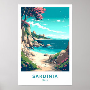 Sardinien Italien Reisen Print Poster