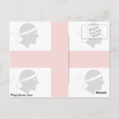 Sardinien, italienische Flagge Postkarte (Rückseite)