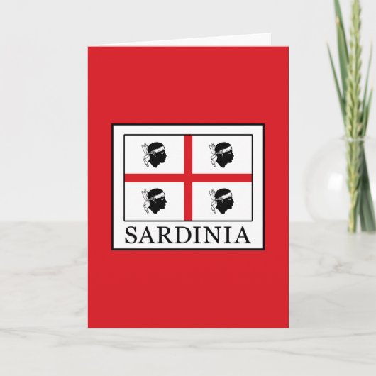 Sardinien Karte (Vorderseite)