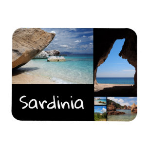 Sardinien-Landschaftsreise-Fotocollage Magnet