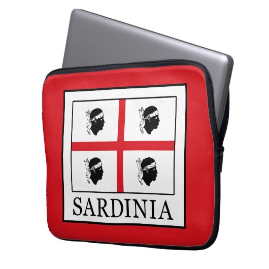 Sardinien Laptopschutzhülle (Vorderseite Links)
