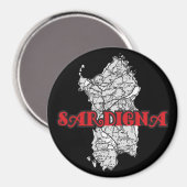 Sardinien Magnet (Vorderseite/Rückseite)