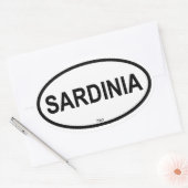 SARDINIEN OVALER AUFKLEBER (Umschlag)