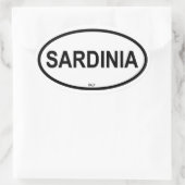 SARDINIEN OVALER AUFKLEBER (Tasche)
