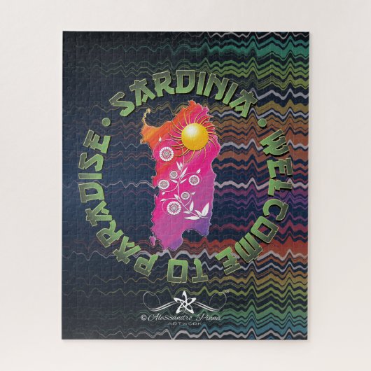 Sardinien Puzzle (Vertikal)