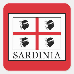 Sardinien Quadratischer Aufkleber