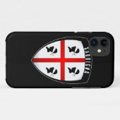 Sardinien, Schild-Wappen - iPhone (Schwarzes) Case-Mate iPhone Hülle (Rückseite (Horizontal))