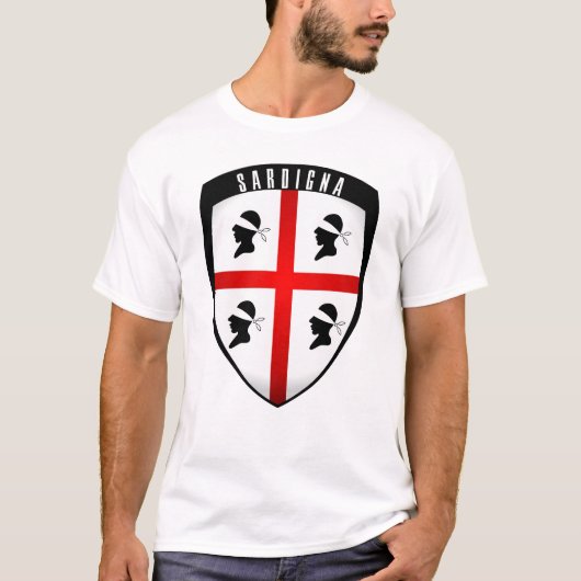 Sardinien, Shield Wappen T-Shirt (Vorderseite)