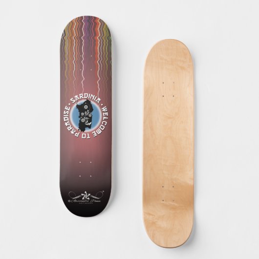 Sardinien Skateboard (Vorderseite)