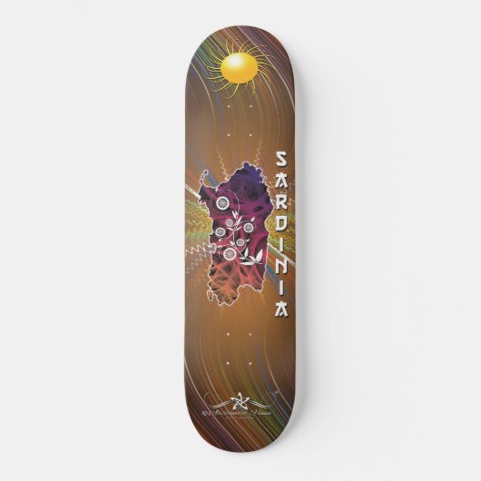 Sardinien Skateboard (Vorderseite)