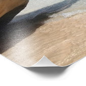 Sardinien Strand mit großen Felsen Foto drucken (Ecke)