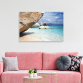 Sardinien Strand mit großen Felsen Leinwand (Insitu (Wohnzimmer))