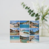 Sardinien Strände sammeln Postkarte (Stehend Vorderseite)