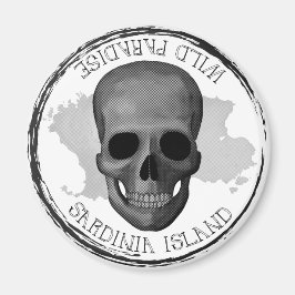 Sardinien, Wild Paradis - Schädelmagnet Magnet