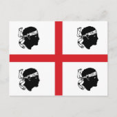 Sardinienflagge - Region Insel ethnisch Postkarte (Vorderseite)