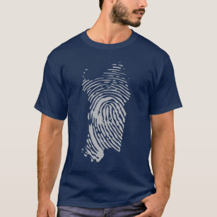Sardiniens Inselfingerabdruck T-Shirt