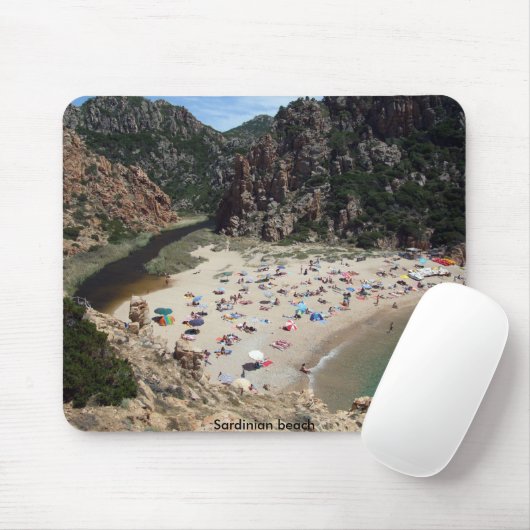 Sardinischer Strand Mousepad (Mit Mouse)
