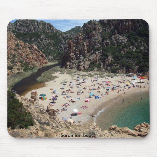 Sardinischer Strand Mousepad (Vorne)