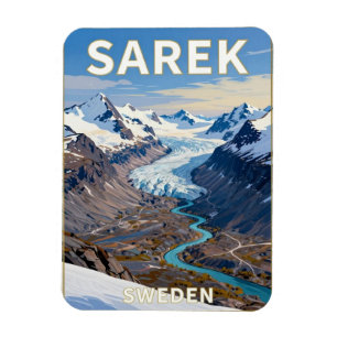 Sarek Schweden Arktische Bergwildnis Magnet