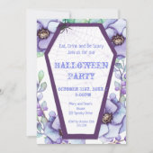 Sarg, BlumenHalloween Einladung (Vorderseite)