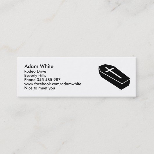 Sarg Mini Visitenkarte (Vorderseite)