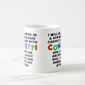 Sarg mit Konfetti Lustiger Becher Kaffeetasse (Mittel)