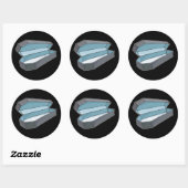 Sarg Runder Aufkleber (Blatt)