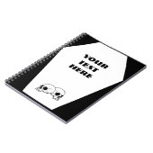 Sarg-(schwarzes) Notizbuch Notizblock (Linke Seite)