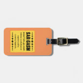 Sargasmus Gepäckanhänger (Vorderseite horizontal)