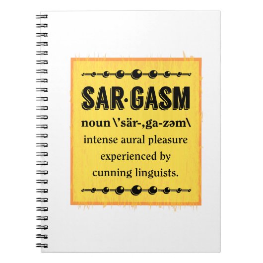 Sargasmus Notizblock (Vorderseite)