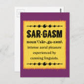 Sargasmus Postkarte (Vorne/Hinten)