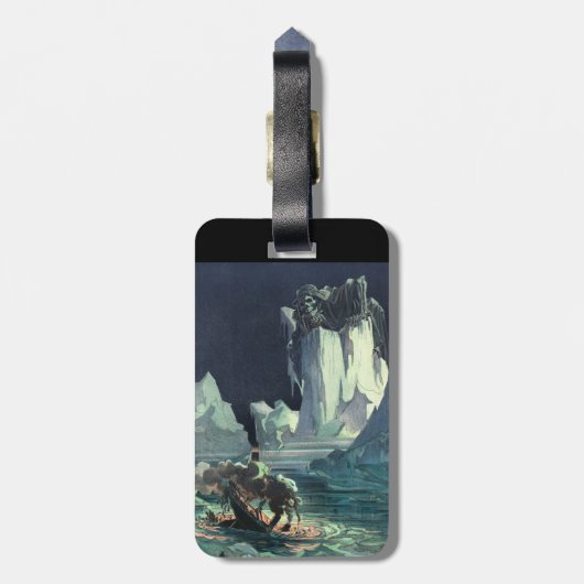Sargasso Sea Grim Sensenmann & Sinking of Titanic Gepäckanhänger (Rückseite vertikal)