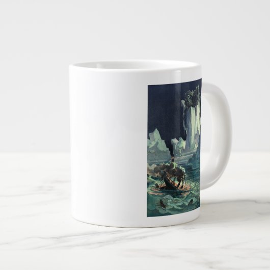Sargasso Sea Grim Sensenmann & Sinking of Titanic Jumbo-Tasse (Vorderseite Rechts)